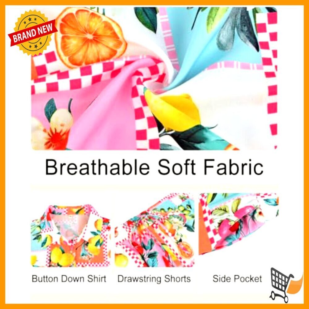 Plus Size Two Piece Set Summer Vacation Outfit Short Sleeve Top and Shorts - Picture 6 of 6